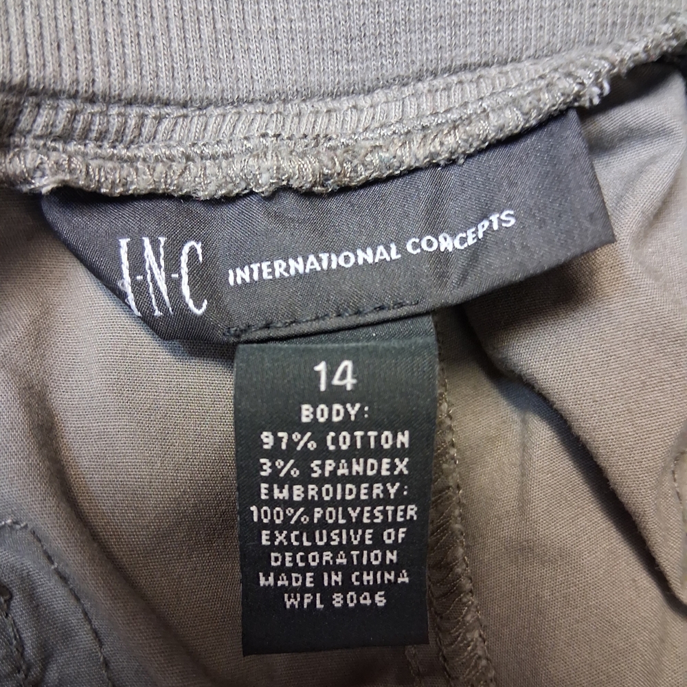 INC International Women Pant Size 14 Concepts Gray Trousers - Picture 2 of 16